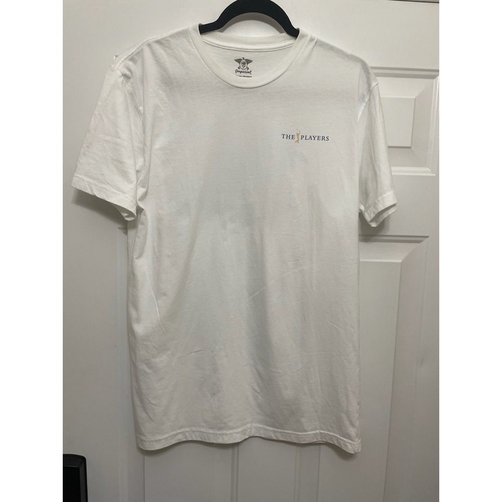 Imperial The Players Championship T Shirt Men L White PGA Golf Meet You At 17